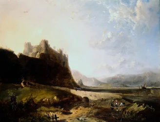 „Zamek Harlech”, XIX wiek.