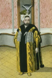 Mustapha IV (1779-1808) Sułtan w latach 1807-1808, z serii „Portrety cesarzy Turcji”