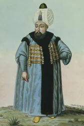 Selim II (1524-74) zwany „Sari”, Blondynem lub Pijakiem, sułtan w latach 1566-74, z „Seria portretów cesarzy Turcji”