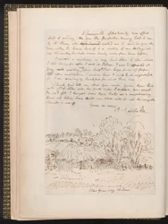 Autograf listu od Johna Constable do Johna Thomasa Smitha, z Memoirs of the Life of John Constable, Charles Robert Leslie, wydrukowany przez Jamesa Carpentera, 1843