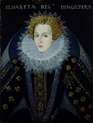 Portret królowej Elżbiety I (1533-1603) (olej na płótnie)