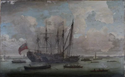 Sheer Hulk przerabiający East Indiaman