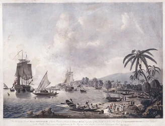 Widok na zatokę Matavai, Tahiti, 1787