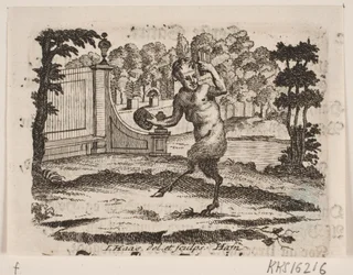Winieta z satyr