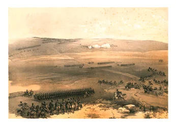 „Sprawa kawalerii na wzgórzach Bułganak – pierwsze działo...1854”, 1855.