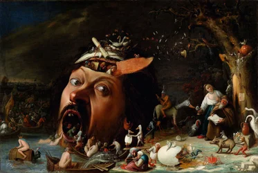 Barok: Kuszenie świętego Antoniego, około 1650. Kunsthalle, Karlsruhe