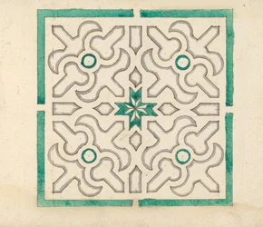 Album zawierający 75 rysunków do trejaży ogrodowych i parterów, ca. 1610-40.