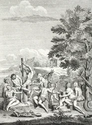 Ofiara z ludzi, z „Voyage Historique de l