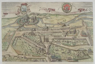 Widok Łowicza z „Civitates Orbis Terrarum” Georga Brauna (1541-1622) i Fransa Hogenberga (1535-90)