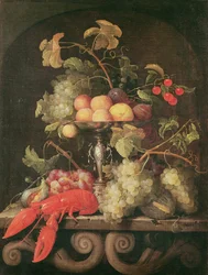 Martwa natura z homarem