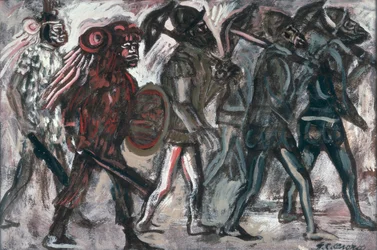 Teules, ok.1945 (gwasz na papierze)
