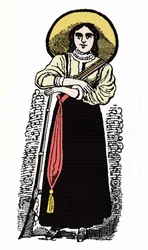 Rewolucja Meksykańska (1910-1920): meksykańska kobieta-żołnierz. Ksylografia – Jose Guadalupe Posada (1852-1913).