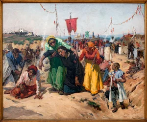 Obietnice; Obraz Jose Malhoa (1855-1933), olej na drewnie