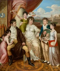 Rodzina hurtownika Johanna Christiana Edlera von Bruchmann