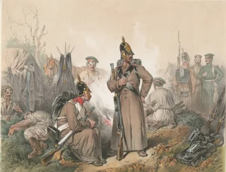 Scena z wojny o niepodległość na Węgrzech 1849 r. 1849