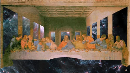 JJM-recreate: Leonardo da Vinci_Ostatnia Wieczerza+JWST