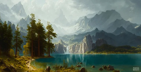 JJM odtwarza Bierstadt-A: Sierra Nevada (Panorama)