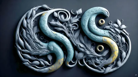 enkaustyczna koncepcja Feng Shui YIN I YANG _01