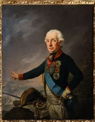 Portret marszałka generalissimusa księcia Aleksandra Suworowa (1729-1800). (Portret feldmarszałka generalissimusa księcia A. Suworowa). Obraz Josefa Kreuzingera (1757-1829), olej na płótnie