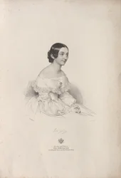 Portret śpiewaczki operowej Rity Gabussi 1810-1891, 1840.