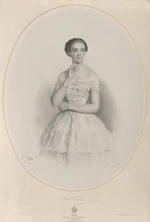 Portret baletnicy Marie Taglioni 1804-1884, 1853.