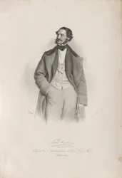 Portret tancerza, choreografa i baletmistrza Paula Taglioniego 1808-1884, 1856.