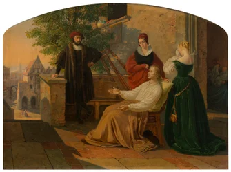 Ostatnie chwile Lucasa van Leydena, 1843