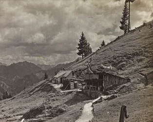 Album "Moja wojna światowa - wspomnienia Frontu Południowo-Zachodniego w Karyntii, Włochy, Trentino-Alto Adige) 31.03.1915-12.11.1918 - Josef Zohles Vienna": koszary wojskowe w Al.