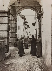 Album "Moja wojna światowa - wspomnienia Frontu Południowo-Zachodniego w Karyntii, Włochy, Trentino-Alto Adige) 31.03.1915-12.11.1918 - Josef Zohles Vienna": widok Tonia (b/w photo)