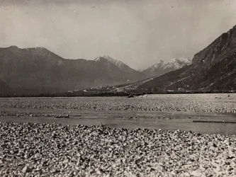 Album "Moja wojna światowa - wspomnienia Frontu Południowo-Zachodniego w Karyntii, Włochy, Trentino-Górna Adyga) 31.03.1915-12.11.1918 - Wiedeń Josefa Zohlego": strefa wojny (zdjęcie czarno-białe)