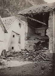 Album "Moja wojna światowa - wspomnienia Frontu Południowo-Zachodniego w Karyntii, Włochy, Trentino-Alto Adige) 31.03.1915-12.11.1918 - Wiedeń Josefa Zohlego": gruz (zdjęcie czarno-białe)