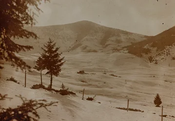 Album "Moja wojna światowa - wspomnienia Frontu Południowo-Zachodniego w Karyntii, Włochy, Trentino-Alto Adige) 31.03.1915-12.11.1918 - Wiedeń Josefa Zohlego": Santa Giustina (b/w foto)