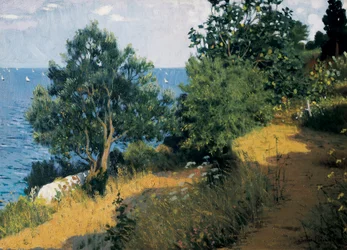 Wybrzeże Vilassar Obraz Joan LLIMONA i BRUGUERA (1860-1926) Olej na płótnie. Barcelona, ​​Muzeum Montserrat.