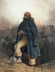 Żołnierz z łopatą