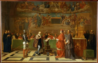 Galileo Galilei przed Świętym Oficjum w Watykanie ...