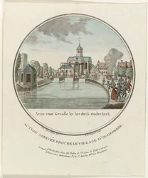 Atak na Ouderkerk aan de Amstel, 1787 Akcja dla Gevalle przez dorß Ouderkerk / Action arrivée proche le village d