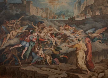 Dante i Wergiliusz w drugim kręgu piekła, 1823.