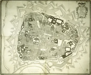 Wyryty plan Wiednia, 1770