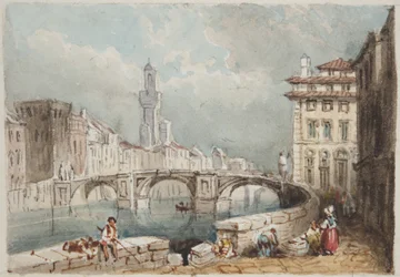 Florencja, wklejona do Thomas Moodys Journal z wycieczki po Szwajcarii i Włoszech, 1822 (wc na papierze)