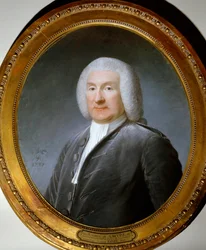 Portret Antoine de Sartine (1729-1801) porucznika policji Ludwika XV Akwarela autorstwa Josepha Boze (1744-1826). 1787. Wersal, Muzeum Zamkowe