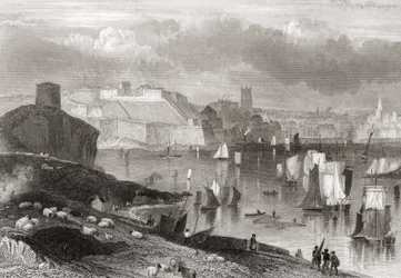 Plymouth, Devon, widok z góry Batten (zdjęcie)