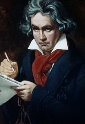 Ludwig van Beethoven (1770-1827), niemiecki kompozytor i pianista, portret autorstwa Josepha Karla Stielera