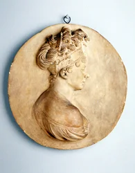 Okrągła płaskorzeźba Madame Recamier, ok. 1801-1802 (terakota)