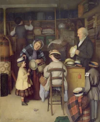 Kupowanie nowego kapelusza, 1880