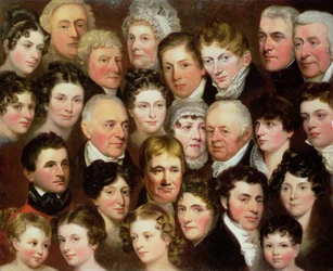Rodzina Harveyów z Norwich, ok. 1820 r.