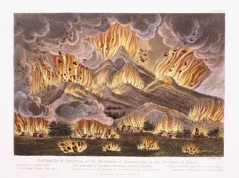 Trzęsienie ziemi i wybuch góry Asama-yama w prowincji Sinano, 1822 r