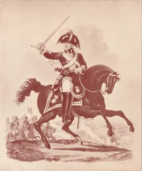 Oficer 2 Pułku Ratowników Okres Waterloo, 1812-1815 1909