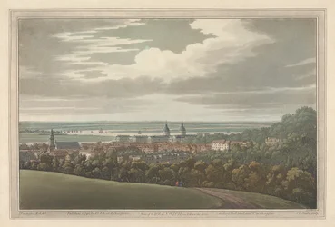 Widok na Greenwich iw dół rzeki