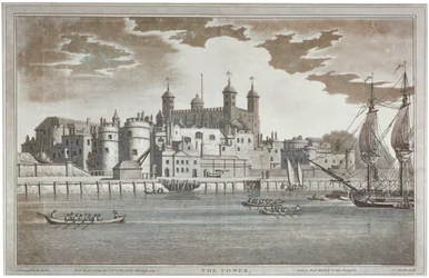 View the Tower of London from the River Thames with boats on the river, 1795   1143468   pl       polish Successfully Translated  Original: Title-border with Three Stags and a Hind, early 16th century. Translat: Title-border with Three Stags and a Hind, ea