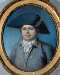 Portret Georges Cadoudal (1771-1804) Jest jednym z najsłynniejszych chouanów. Obraz Josepha Ducreux (1735-1802). 18 wiek. Orlean, Muzeum Sztuk Pięknych